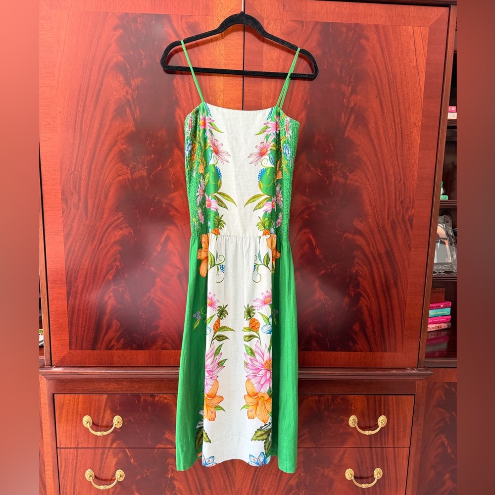 NWT Farm Rio Sweet Bloom Dreamscape Midi Dress M - Picture 8 of 17